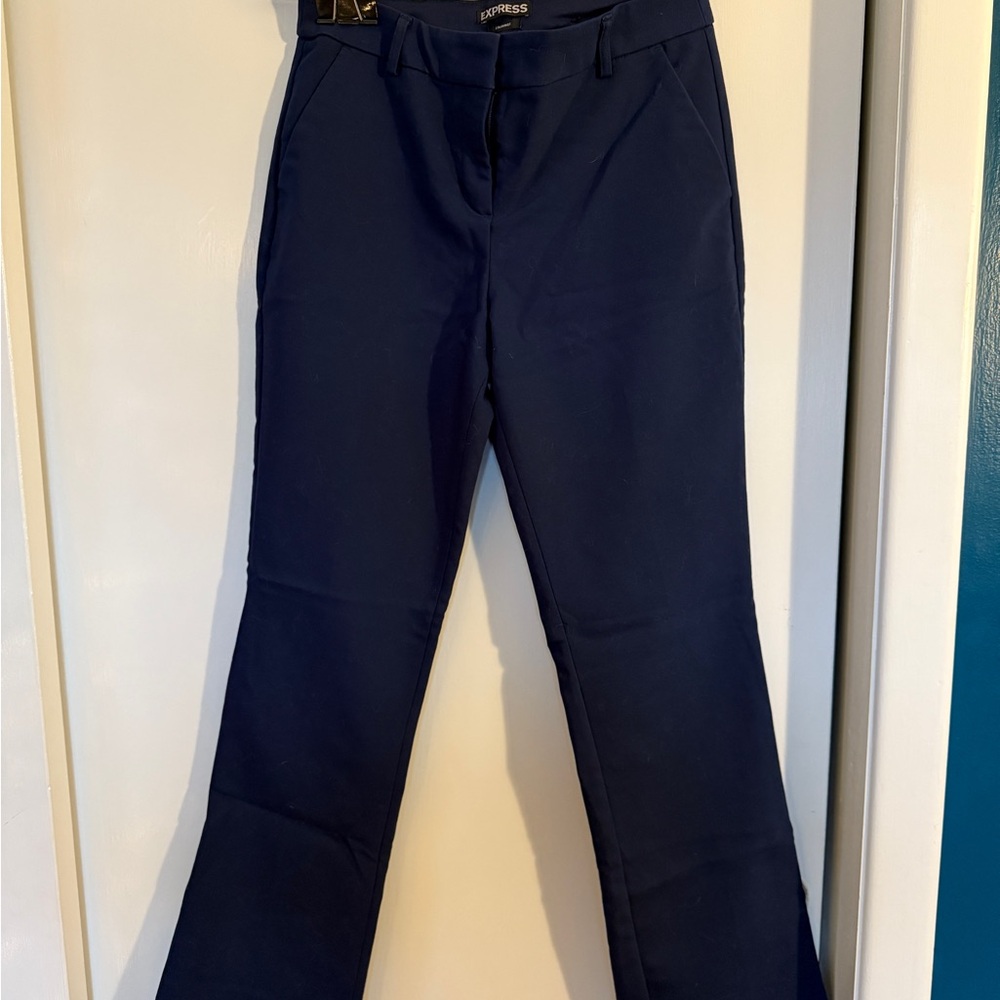 Express Dark Blue Columnist Trousers
